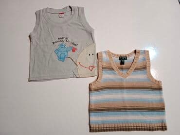 Kupaći kostimi: Prsluci za bebe Place prugice i turski sivi Veličina 86cm 18 meseci — 1