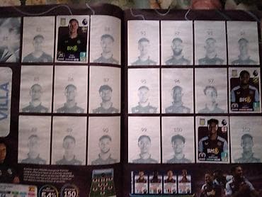 play time slicice fudbal: Album Panini Premijer liga 2024.,delimicno popunjen — 2