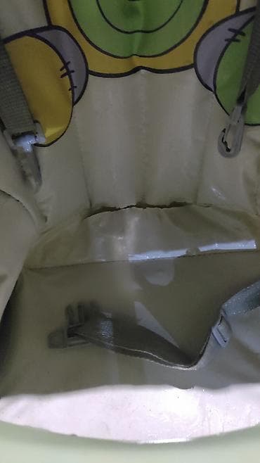 polovne ugaone garniture beograd: Visoka stolica za hranjenje bebe/decu - Boja: zelena/bela sa printom — 5