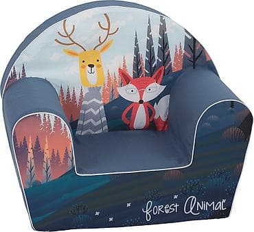 Dečija fotelja 122529-4 – Forest Animal Stilska foteljica u plavoj