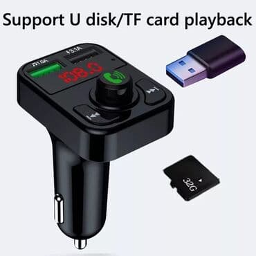 merac pritiska u gumama: V2 - Handsfree FM Bluetooth Auto Car Kit USB punjač MP3 Bežični — 5