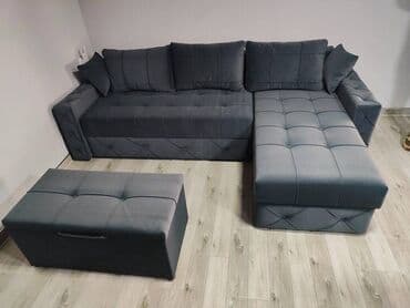 Kreveti: Ugaona garnitura MARSEJ - Dimenzije: 250 x 160 cm - Moderni L oblik — 8