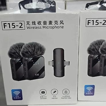 Bežični lavalier mikrofon set F15-2 (dual) Opis: - Set od dva bežična