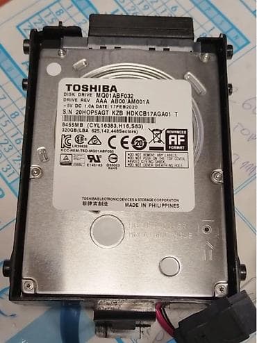 Toshiba 320Gb 2,5 sata Hdd za Laptop