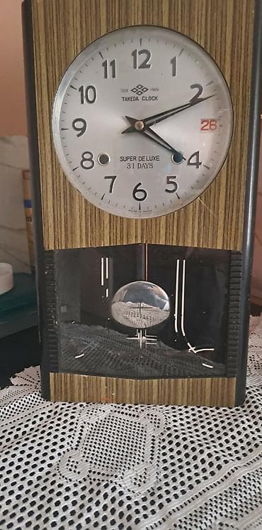 Zidni mehanički sat Takeda Clock – Super De Luxe 31 Days - Klasični