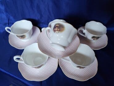 porcelanske solje za caj: Soljice nove,vintaz za kafu Sigma porcelanske. Soljice komada 6 u — 3