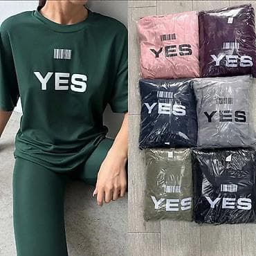 Ženski komplet trenerke – majica kratkih rukava i donji deo - Dva na lalafo.rs Ženski komplet trenerke – majica kratkih rukava i donji deo - Dva