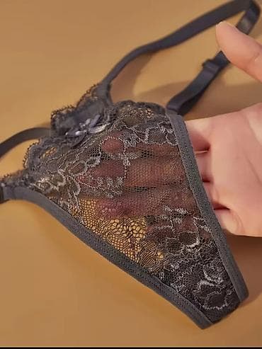 yellow cab cipele: Čipkaste ženske tanga gaćice sa podešavajućim bočnim trakama - Model — 2