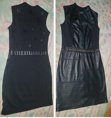 jaknice sa krznom: Philipp Plein S (EU 36), color - Black, Cocktail, Short sleeves — 8