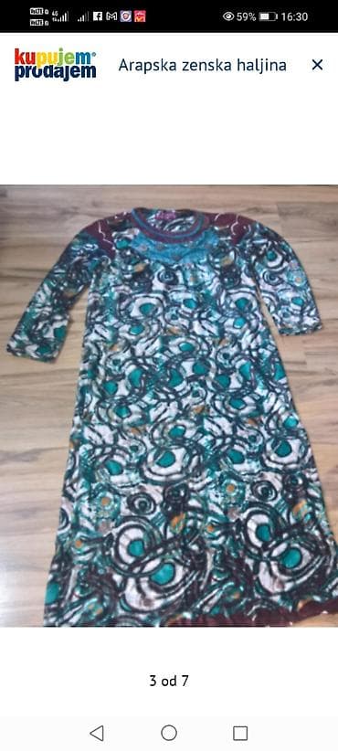 ges haljine 2022: Arapska ženska haljina - Duga haljina ravnog kroja, do članaka - Dugi — 2