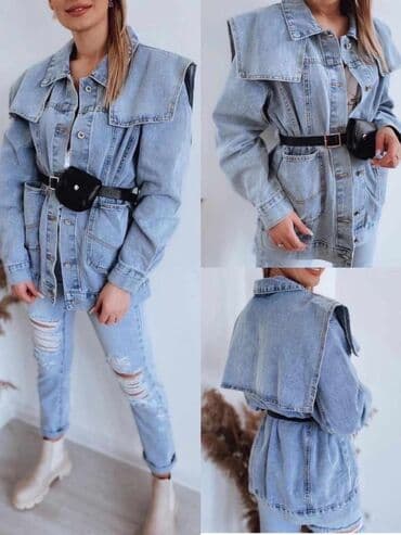 zara teksas jakne: Teksas jakna sa torbicom 2700 — 3