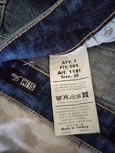 turska torba: Ženske farmerke Euro Fashion – skinny kroj sa detaljima - Boja — 5