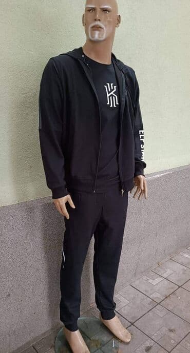 trenerke gornji i donji deo muske: Donji deo L XL XXL XXXL 1800 dinara Gornji deo L XL XXXL 2200 — 2