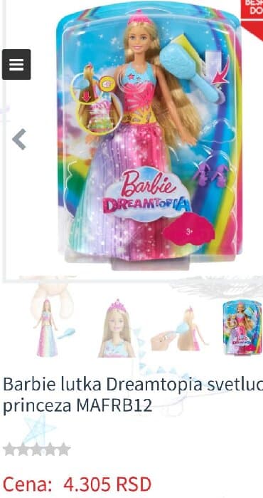 igračke od kartona: BARBIE DREAMTOPIA original lutka barbi . Svetlucava princeza. Svetli i — 7
