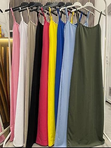 bela uska haljina: Haljina dugačka slip na tanke bretele. Kvalitetna likra sa elastinom — 1