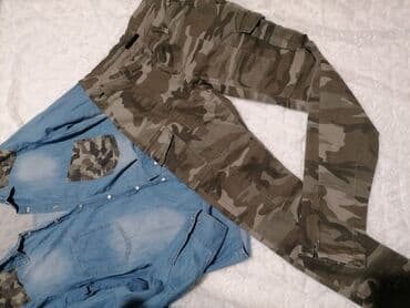 pantalone od vestacke koze: Nove Gina 38 Military Struk 38 Bokovi 49cm Dubina 20/34 Butine 24cm — 2