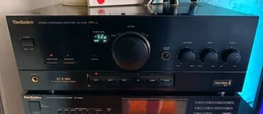 reso sa dve ringle i rernom: Pojačalo Technics SU X320. U odličnom radnom i vizuelnom stanju. 2 AUX — 3
