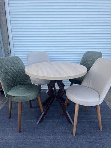 Sets of table and chairs: 🌟🌟akcijska cena 🌟🌟 cena okruglog seta 270€ u set spadaju 4 stolice i — 4