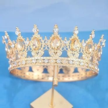 šnala za novac: Luksuzna kruna/tiara sa bogatim baroknim dizajnom - Materijal: legura — 2