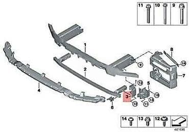 stalak za reflektor: ABSORBER BRANIKA ZA BMW X1 | bmw x1 f48 absorber branika bmw 7342437 — 4