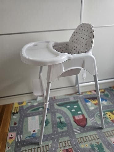 deciji ormar: Visoka stolica za hranjenje bebe/decu - Stabilna konstrukcija sa — 10