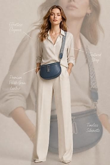 shein perike: Ženska crossbody torbica od kvalitetne granulirane kože u — 3
