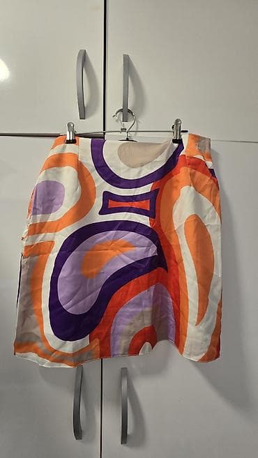 skecers zenske sandale: Mini Tifany suknja sa retro apstraktnim printom - Kroj: ravna mini — 2