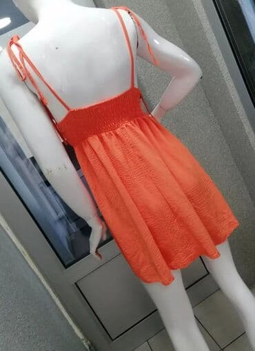 top na jedno rame: S (EU 36), color - Orange, With the straps — 2