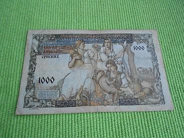 satovi polovni: Prodajem novčanicu od 1000 dinara iz 1941. godine. Slanje Beksom. Sa — 1