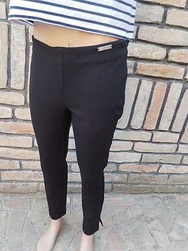 farmerke cm: Ženske pantalone od viskoze – veličina L. - Klasične crne, ravnog — 1