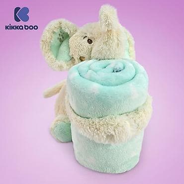 termofor za odrasle sa navlakom: KikkaBoo Baby ćebence sa plišanom igračkom 70x100 – Elephant Time — 3