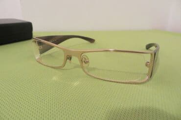 kozne mokasine sa debelim djonom: Prescription glasses, color - Gold — 1