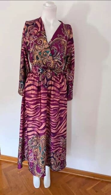 L (EU 40), color - Multicolored, Oversize, Long sleeves