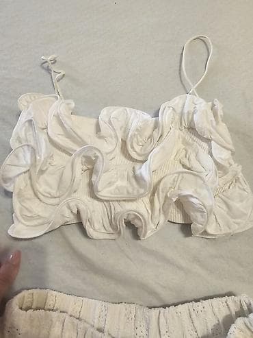 zara lanene pantalone: Zara, S, bоја - Bela — 3