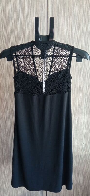 kaftan haljine za plazu new yorker: M (EU 38), color - Black, Evening, With the straps — 2