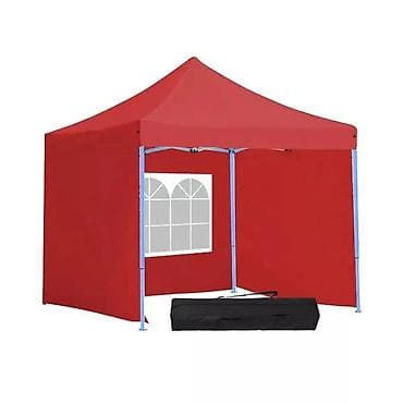 paviljoni za baštu: Paviljon crveni sa mehanizmom 3 x 3 m - 16999 din 👾 Boja šatora - — 1