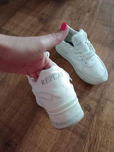 polovne balenciaga patike: Replay ženske patike – bele - Brend: Replay (logotip na ulošku, peti — 4