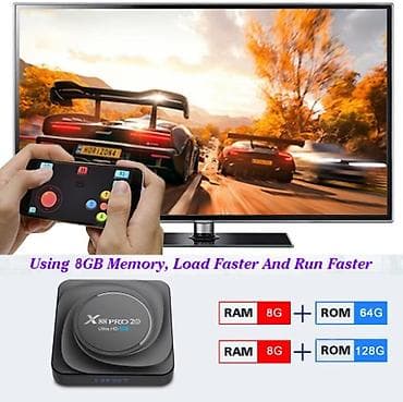 gigatron multimedija za auto: Android Smart TV BOX- X88 Pro 20 - 8/64GB- 1000M Lan - NOV original — 7