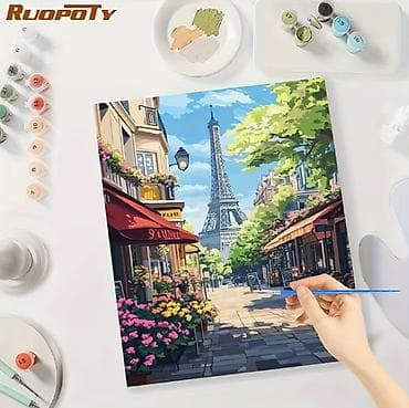 Muzički instrumenti: Novo. Bojenje po brojevima - Pariz Veličina 40x50cm Smanjuje stres — 4