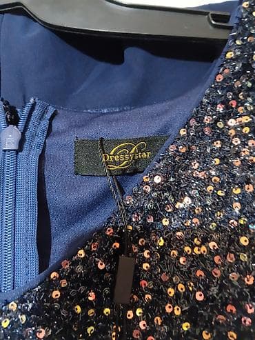 mašne za svadbu: Elegantna koktel haljina Dressystar – tamnoplava - Gornji deo — 3