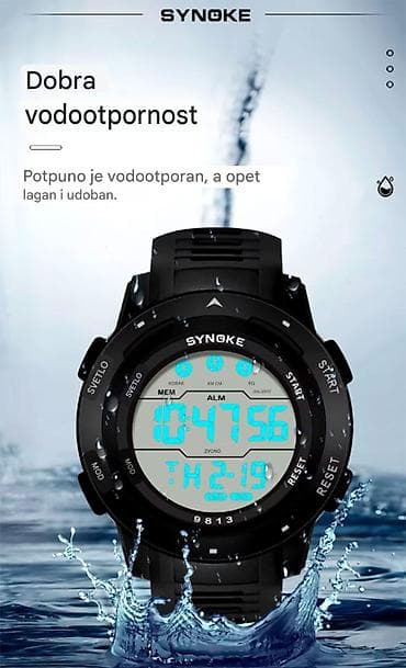esprit satovi: Opis Digitalni mehanizam visokog kvaliteta: SYNOKE muški sat ima — 5