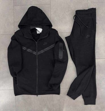 tech fleece trenerka: Set, 2XL (EU 56), L (EU 52), M (EU 50), Nike, Cotton — 3