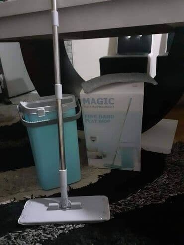 Kućna hemija i proizvodi za kuću: Novi model mopa sa kantom za cedjenje U paketu dobijate i rezervnu — 1