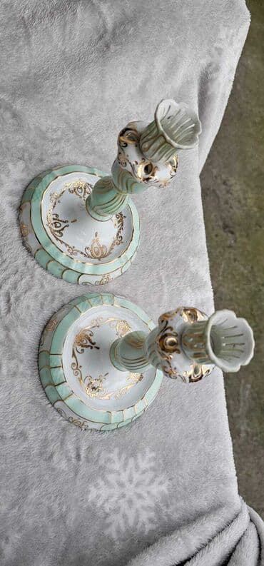 srafcigeri set: Set of candlesticks, color - White — 4
