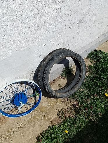 najjace sirene za auto: Komplet točkova za moped pony expres - Prednji i zadnji žbičani točak — 3