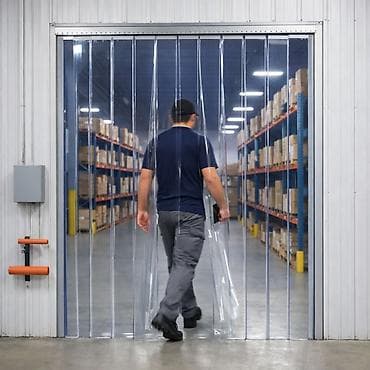 držač za kuhinjske krpe: PVC trakasta zavesa po meri – 1230x2150 mm | Inox nosači Prodaje se — 1