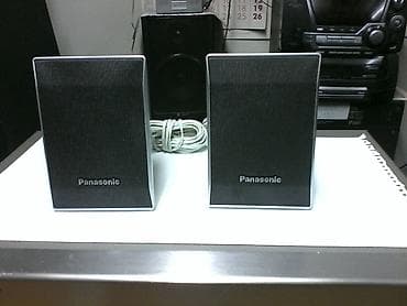 genius zvucnici: Panasonic- 2 satelita x 110 wati, sa kablovima, odlicno ocuvani; — 3