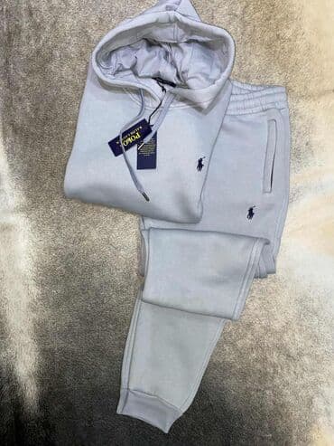 crne duge haljine: Komplet, Ralph Lauren, bоја - Siva, Pamuk — 2