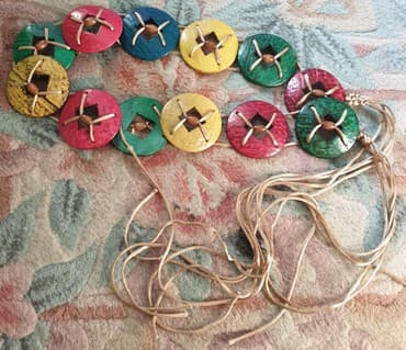 set novcanik i kais: Hand made kais - sa Balija. Letnji kais, vezuje se oko struka — 3