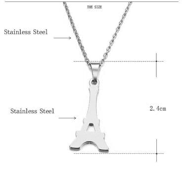 Privesci za nakit: Lancic - Ajfelov toranj - 316L Predivna ogrlica koja nikada ne bledi i — 2